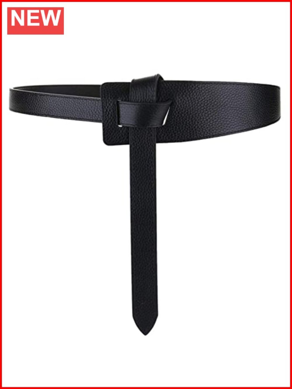 Genuine Leather Waist Belt Tie Knot Dress Jeans Jumpsuit Coat